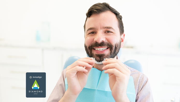  We're Invisalign® Diamond Apex providers